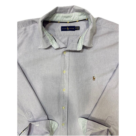Ralph Lauren Polo Men's 2XB Long Sleeve Classic Fit Button Down Lavender - Picture 5 of 9